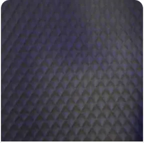 Dark Gray quilted leather interior lining swatch